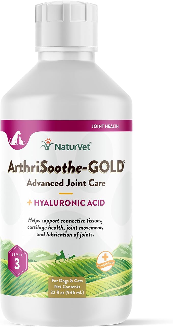 ArthriSoothe-Gold Level 3 Advanced Joint Care for Dogs and Cats, 32 oz Liquid, Made in USA