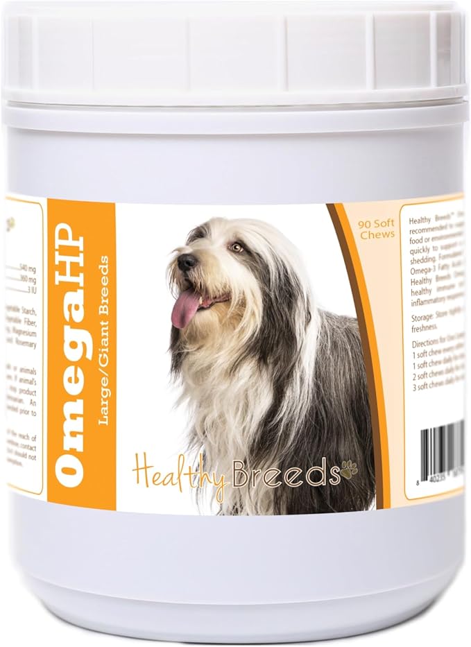 Bearded Collie Omega HP Fatty Acid Skin and Coat Support Soft Chews 90 Count