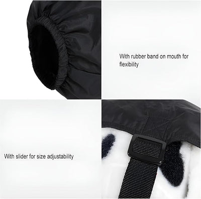 NACOCO Dog Calming Cap Eye Mask Nylon Shading Pet Anxiety Mask Muzzle for Grooming Anti Car Sickness (Black,S)
