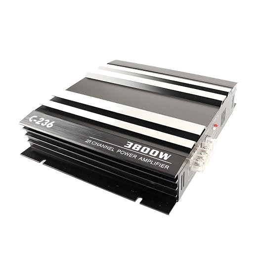 Car Power Amplifier 2-Channel Amplifier Stereo Audio Subwoofer Amp 12V (2 Channel)