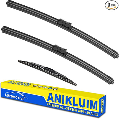 ANIKLUIM® 24"+21" Wiper Blades with 13" Rear Wiper Blade Set Replacement for 2009-2017 Traverse Windshield Wipers Original Factory Quality (Pack of 3)