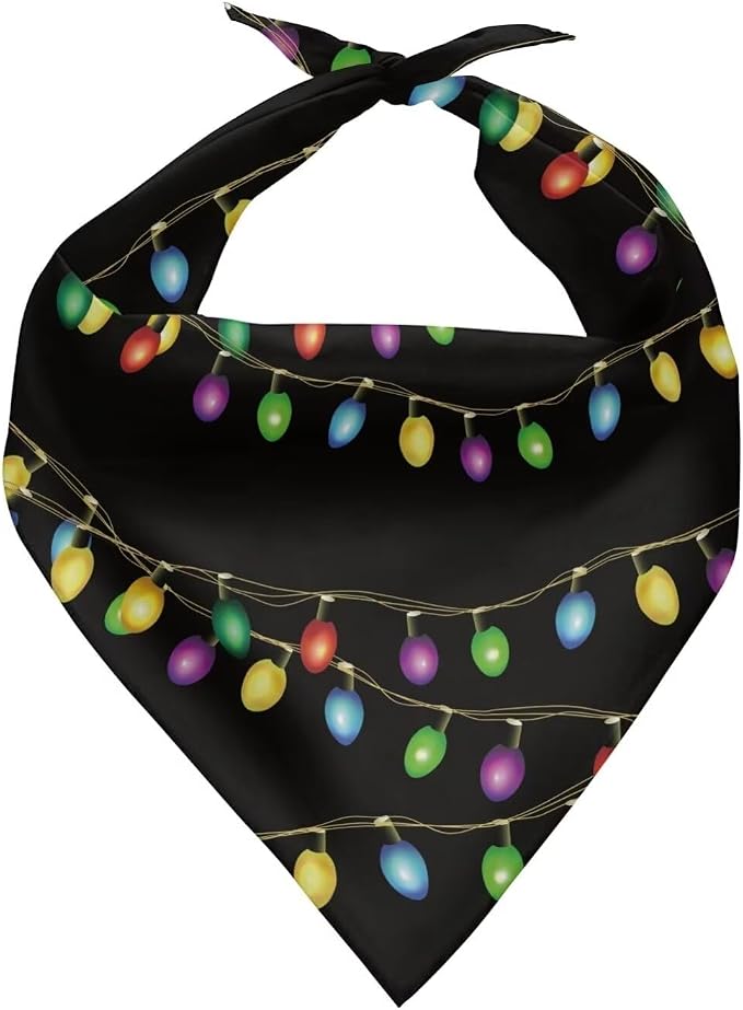 Christmas Dog Bandanas - Washable Triangle Puppy Bibs Xmas Reversible Kerchief Costume Decoration Accessories