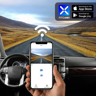 Fitcamx 4K Dash Cam Suitable for Toyota 4Runner 2020-2024 TRD Sport Limited Pro Off-Road Venture SR5 Premium, OEM Look, 2160P UHD Video, WiFi&APP, G-Sensor, Loop Recording, Easy to Use, 64GB Card