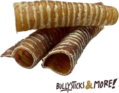 BULLYSTICKS & MORE 6 Inch Beef Trachea (6 Pack) | 100% Grass Fed | Long Lasting Dog Chews | Parents Choice Treats