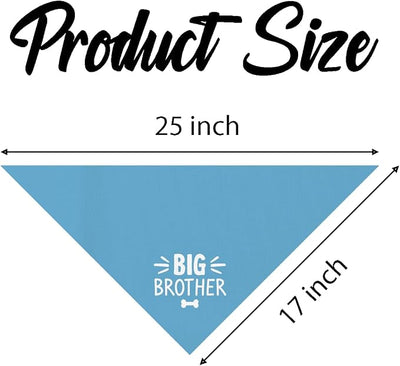 Big Brother Dog Bandana, Blue Pet Dog Scarf Accessories, Pregnancy Announcement Big Brother Baby Reveal, Pet Dogs Triangle Scarf, Dogs Bandana for Small Medium