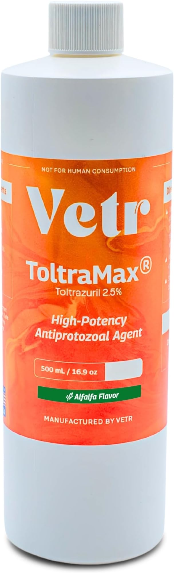 Toltrazuril 2.5% for Horses, Dogs, Cats, 500mL/16.9 Ounce, for Non-Food Chain Animals, Alfalfa