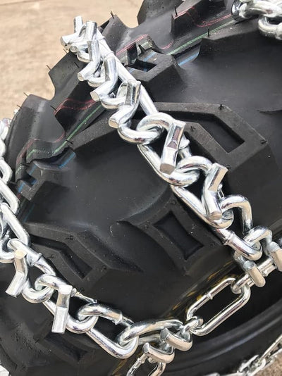 TireChain.com 26 X 10 X 14, 26 10 14 ATV UTV 2 Link V Bar Tire Chains set of 2