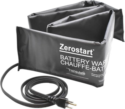 Zerostart 2800077 Electric Battery Blanket Heater Wrap with Thermostat 74 Inch | Battery Warmer for Generators, Automotive and Heavy Duty Vehicles