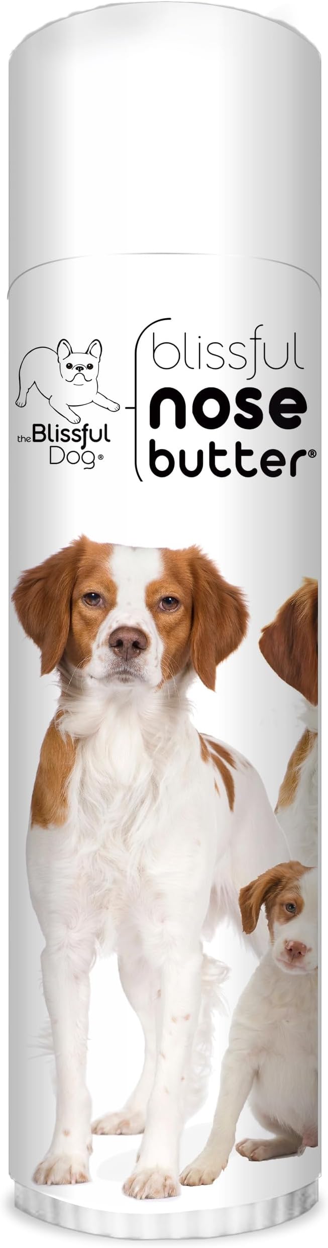 Brittany Spaniel Nose Butter for Dry, Cracked Skin, Lick-Safe Dog Nose Balm with Moisturizing Shea Butter, Almond, Olive, and Essential Oils, Pet Supplies, Uncented, 0.50 oz.