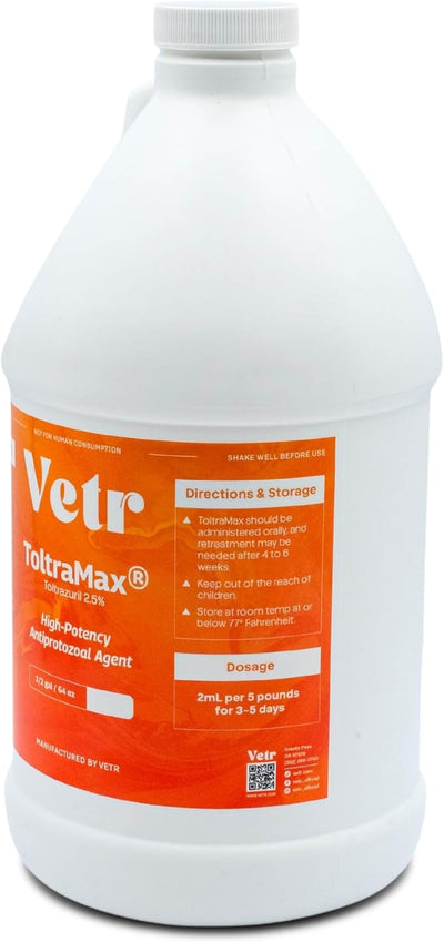 Toltrazuril 2.5% for Horses, Dogs, Cats, 1/2 Gallon, For Non-food chain animals