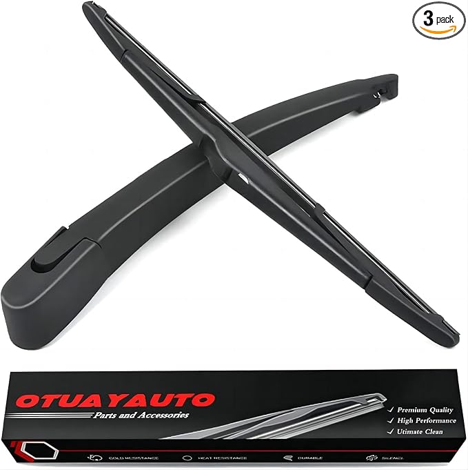 OTUAYAUTO BE8Z17526C Rear Windshield Wiper Arm Blade Set, Replacement for Ford Fiesta 2011-2018