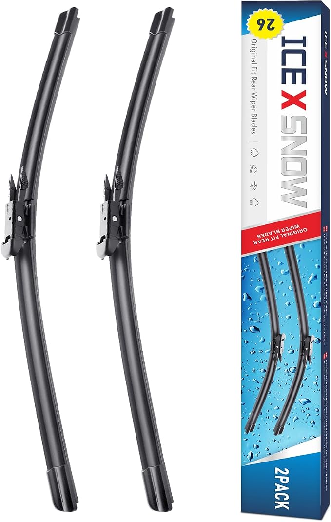 26"+26" Windshield Wiper Blades Fit for Ford Fusion 2020 2019 2018 2017 2016 2015 2014 2013 Audi Q7 03/06-08/15 Original Equipment Replacment Wiper Blades Set(Pack of 2) Pinch Tab