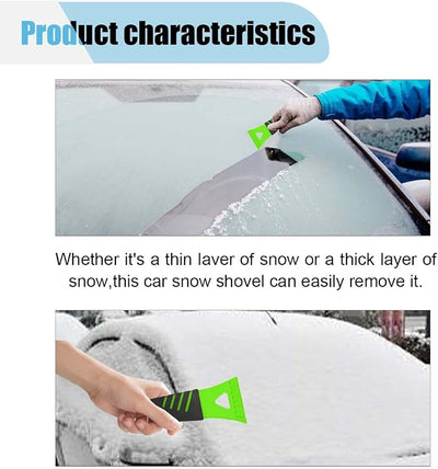 4PCS Ice Scraper for Car Windshield, No Scratch Plastic Ice Shovel Tools for Winter, Window Ice Snow Frost Removal Tool Accessories for Cars, Trucks, SUVs (4PCS)