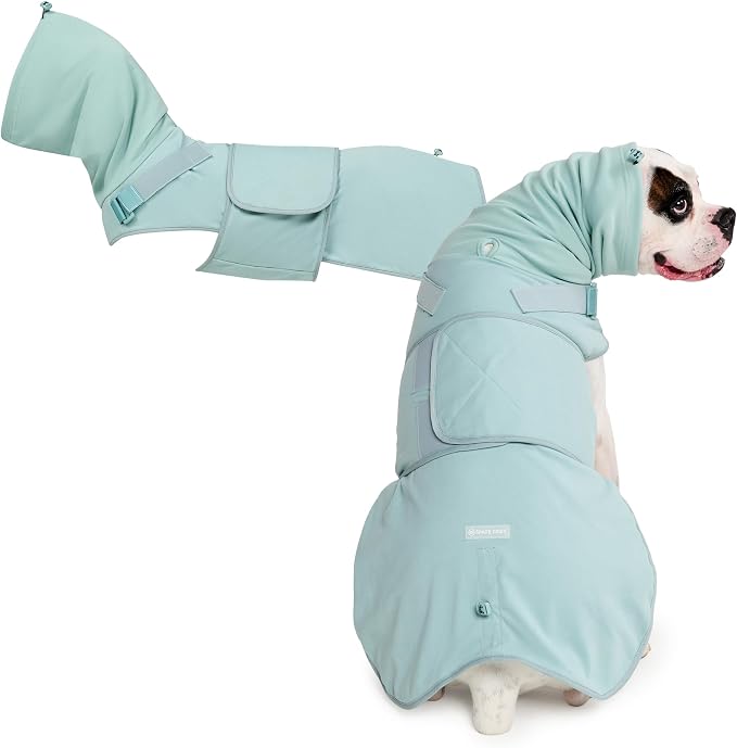 Spark Paws Anxiety Relief Vest for Dogs – Gentle Compression Dog Anxiety Suit, Calming Wrap for Separation Anxiety, Thunder, Fireworks, Suitable for Small Medium and Large Breeds - Teal - Size 3XL
