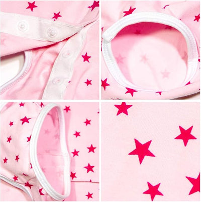 Dog’s Recovery Suit Post Surgery Shirt for Puppy, Wound Protective Clothes for Little Animals(Pink Stars-xs)