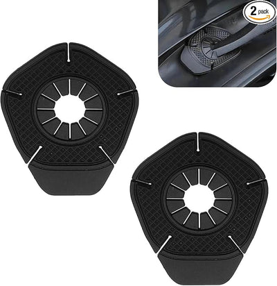 WZP 2PCS Car Wiper Arm Hole Protection Pad, Silicone Wiper Hole Protective Cover, Anti-Leaf Dust-Proof Front Windshield Wipers Pivot Protective Guards, Universal for Most Cars, SUVs, Trucks (Black)