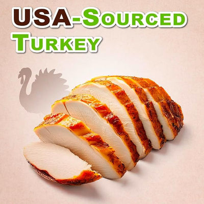 A Freschi srl Natural Turkey Treats, Hexagonal Shape, USA-Sourced Trukey, All-Natural, Hypoallergenic, Low-Fat, Healthy & Easily Digestible, Puppy & Training Snack & Small Dogs, Star Bites 16 oz