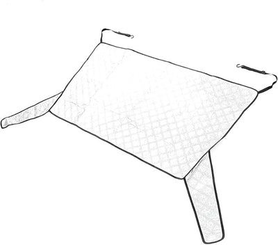 Car Rear Windshield Cover, Magnetic Auto Rear Window Snow Ice Protector 2 Layers All Weather Frost Dust Light Block, with 5 Powerful Magnets, for Most Car