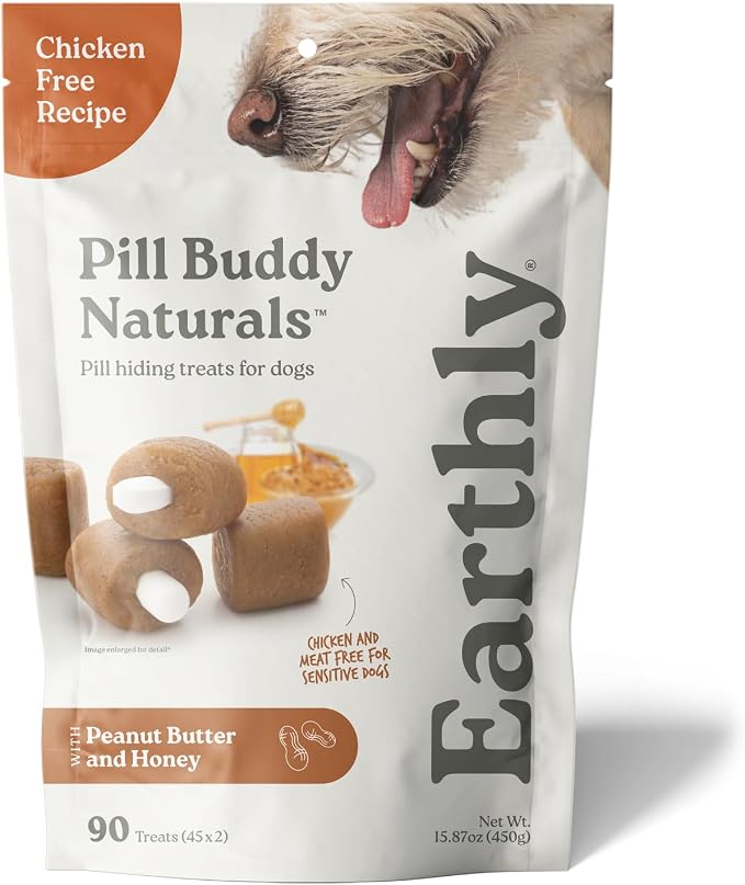 Presidio Pill Buddy Naturals - Honey Recipe Pill Hiding Treats for Dogs - Make A Perfect Pill Concealing Pocket Or Pouch for Any Size Medication - 90 Servings