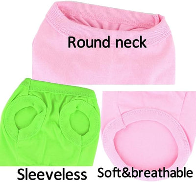 Cotton Dog Shirt Vest Soft Breathable Pullover Pet Clothes Stretch Lightweight Outfit for Hot Cold Weather Daily Indoor Outdoor Walking