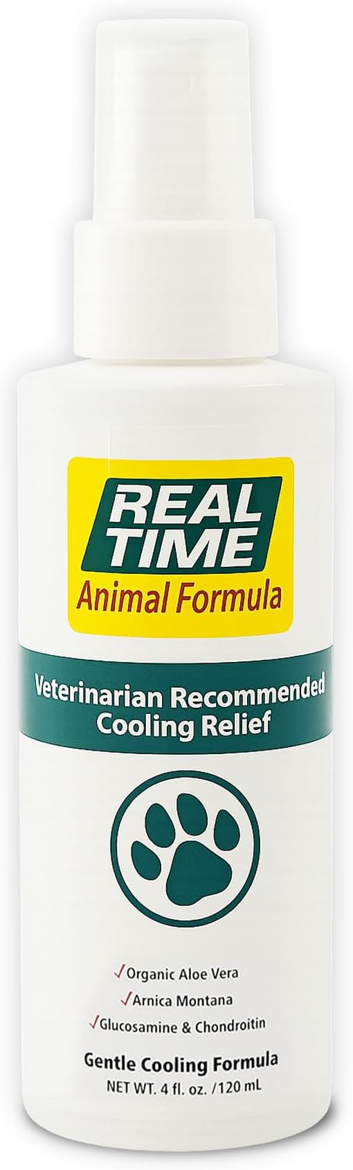 Pet Formula - 4oz Spray Bottle | Vet Recommended Relief for Pets | 16 Natural Ingredients Including Menthol, Aloe Vera, and Arnica | Gentle Cooling Sensation | Easy Application