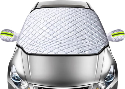 Car Windshield Cover for Toyota Sienna (XL20) 2. Gen 2005-2008, Extra Thick Magnetic Cover Ice Cover Winter Frost Cover Protection Wiper Mirror Protector Covers Sunshades Exterior Accessories