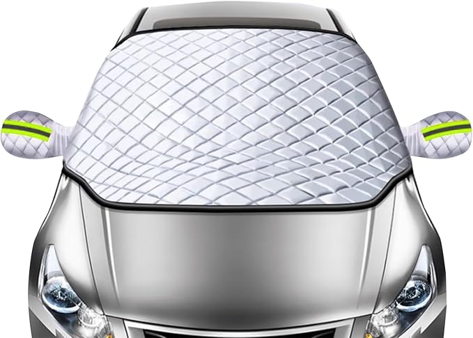 Car Windshield Cover for Toyota Sienna (XL20) 2. Gen 2005-2008, Extra Thick Magnetic Cover Ice Cover Winter Frost Cover Protection Wiper Mirror Protector Covers Sunshades Exterior Accessories