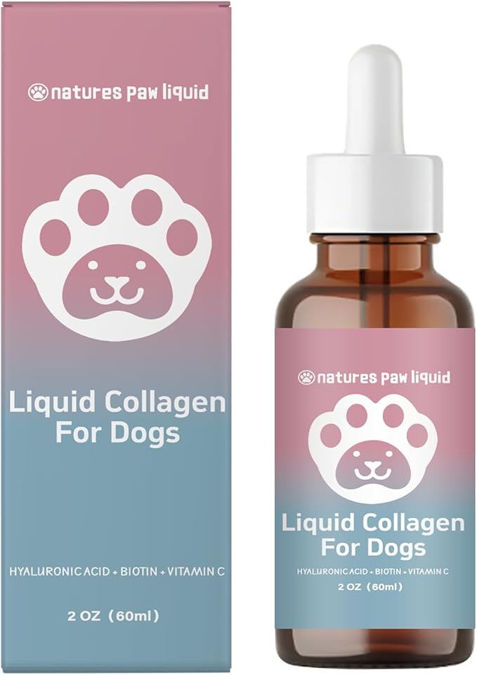 Collagen for Dogs, Healthy Skin & Coat, Supports Joint, Immune System & Hips - Collagen Supplement - 2 Fluid Ounces (1 Pack)