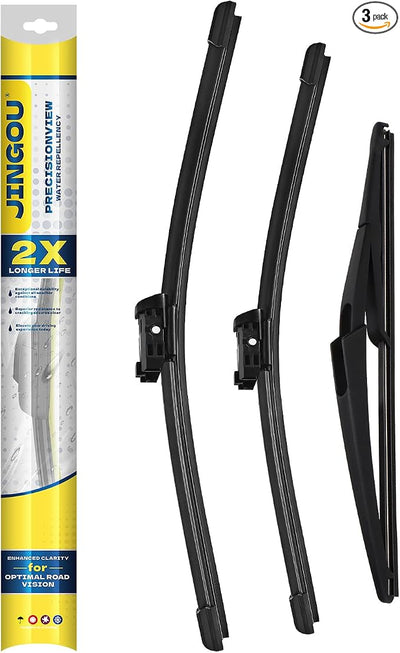 3 Wiper Blades Sets,Compatible with Benz GL-Class 2013-2016,Automotive Replacement Windshield Wiper Blade - 26"/23"/12" (Set of 3) Top Lock
