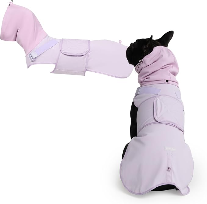 Spark Paws Anxiety Relief Vest for Dogs – Gentle Compression Dog Anxiety Suit, Calming Wrap for Separation Anxiety, Thunder, Fireworks, Suitable for Small Medium and Large Breeds - Purple - Size L
