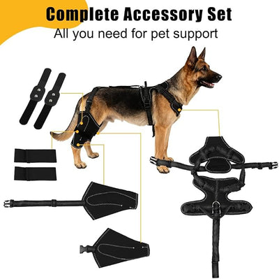 Vivifying Dog Hip & Leg Support Harness for Mobility Assistance, Adjustable Rear Leg Brace with Lift Handle for Injured or Senior Dogs, Joint Stabilizing Hind Leg Support for Walking, Recovery (XL)
