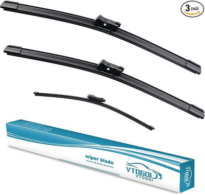 OEM Windshield Wiper Blades Replacement for VW Volkswagen Tiguan 2018-2021 2022 2023 2024 2025, All Weather Original Factory Quality Front & Rear Wipers Set 25"+22"+15" (Pack of 3)