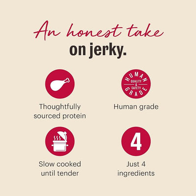 The Honest Kitchen Human Grade Dog Treats: Slow Cooked Jerky Chicken Recipe 6 oz Pouch