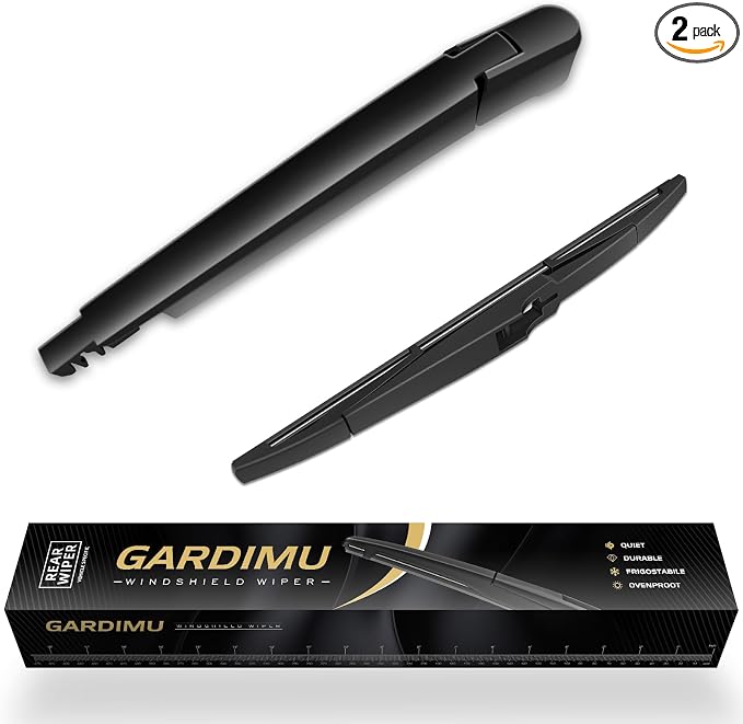 Rear Windshield Wiper Blade and Arm for Buick Envision 2021-2025 | OEM Replacement Back Wipers Arm Blade Quiet and Streak-Free Assembly All-season Automotive Parts Accessories