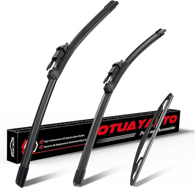 OTUAYAUTO Premium Windshield Wiper Blades - Replacement for Buick Enclave 2012-2017 - Precision Fit, All-Weather Performance, Front and Rear Wiper Blades, Pinch Tab - 24"+21"+12" (Pack of 3)