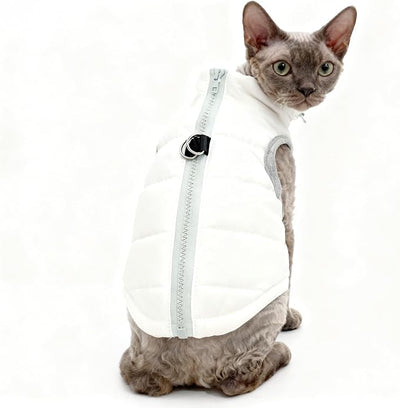 Winter Waterproof Windproof Vest Coat for Small Medium Dogs - Warm Jacket for Cold Weather (Not Suitable for Big Dogs) X-White XL