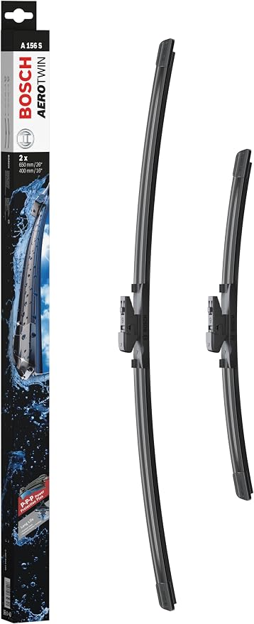 BOSCH 3397014156 AeroTwin Wiper Blade Combo Pack - Set of 2 (26" & 16") | Driver and Passenger Side Original Equipment Replacement Blades