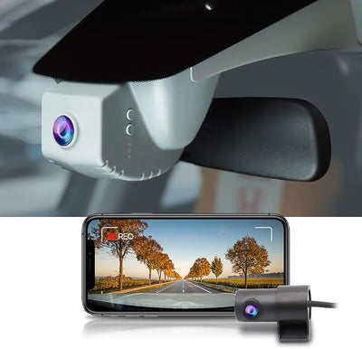Fitcamx Front 4K+Rear 1080P Dash Cam for 2025-2026 Acura ADX (HD2-6350), Integrated OEM Style, 2 Way HD Video, Built-in WiFi & APP, Loop Recording, Collision Detection, Easy to Set, 128GB Card