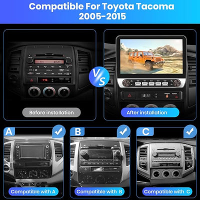 Android 13 Car Radio for Toyota Tacoma 2005-2015 [2+64GB], 10 Inch Touch Screen Stereo Head Unit with Keys and knobs Support JBL System Wireless Carplay Android Auto WiFi Bluetooth Navigation