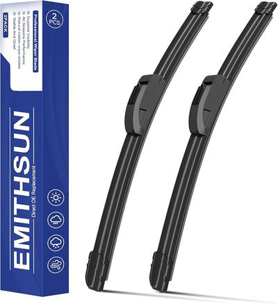 EMITHSUN® 26"+18" Windshield Wiper Blades for Honda Accord 2003-2007 | OEM Quality Replacement, Easy Installation, Streak Free, All Weather, Pack Of 2
