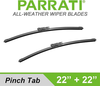 PARRATI® 22 Inch & 22 inch of High Performance Premium All-Season Automotive Replacement Front Windshield Wiper Blades for 2008-2013 Silverado Tahoe Yukon,Easy DIY Install(Set of 2)