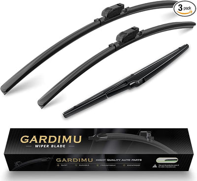 Front and Rear Windshield Wipers for Toyota Prius 2016-2022 | Quiet and Streak-Free Front and Back Wiper Blades Assembly All-Season OEM Automotive Replacement Accessories