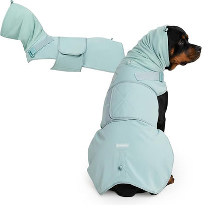 Spark Paws Anxiety Relief Vest for Dogs – Gentle Compression Dog Anxiety Suit, Calming Wrap for Separation Anxiety, Thunder, Fireworks, Suitable for Small Medium and Large Breeds - Teal - Size 5XL