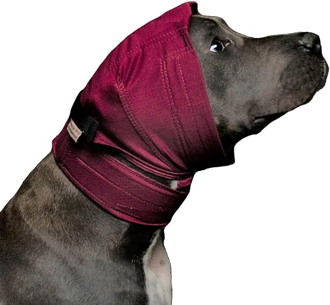 No Flap Ear Wrap (Red Pinpoint Mesh, X-Small)