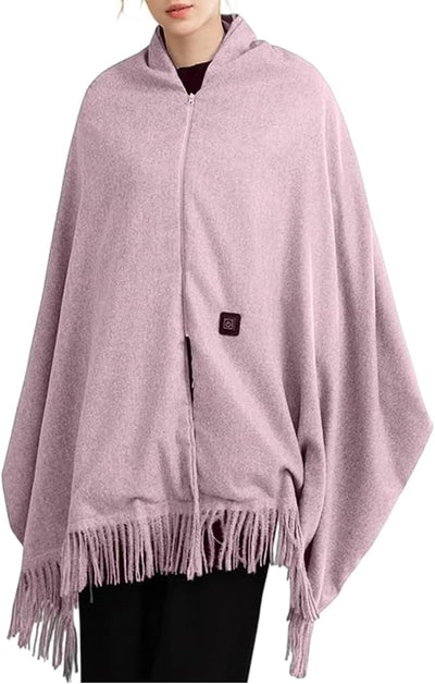 Heated Shawl Wraps for Women Portable Heated Blanket Wearable USB Heating Blanket Scarf for Winter Home Office Travel