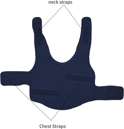 Comfort Dog Anxiety Relief Coat, Dog Anxiety Calming Vest Wrap for Thunderstorm,Travel,4th of July Fireworks,Vet Visits,Separation Anxiety Relief for Dogs (M,Navy)