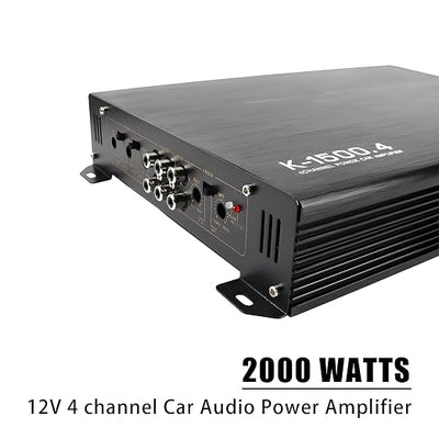 Car Power Amplifier 4-Channel Amplifier Stereo Audio Amp 12V (4 Channel - 13 inch)