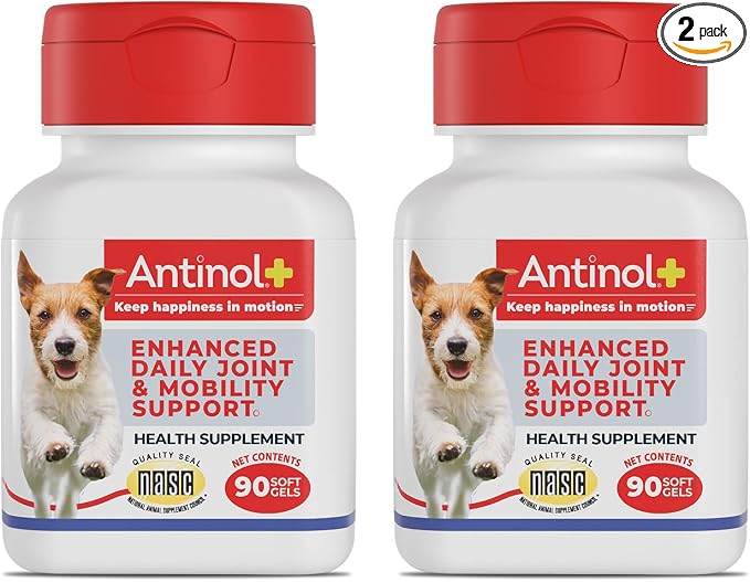 Mobility, Hip, and Joint Supplement for Dogs, Green-Lipped Mussels and Krill Oil - Dog Joint Supplement, Better and Faster Than Glucosamine and Chondroitin, 180 Soft Gels