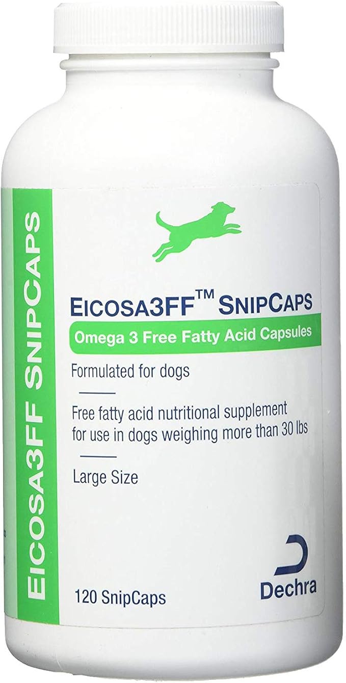 Eicosa3FF SnipCaps (Large), for Dogs Over 30lbs, 120 Count