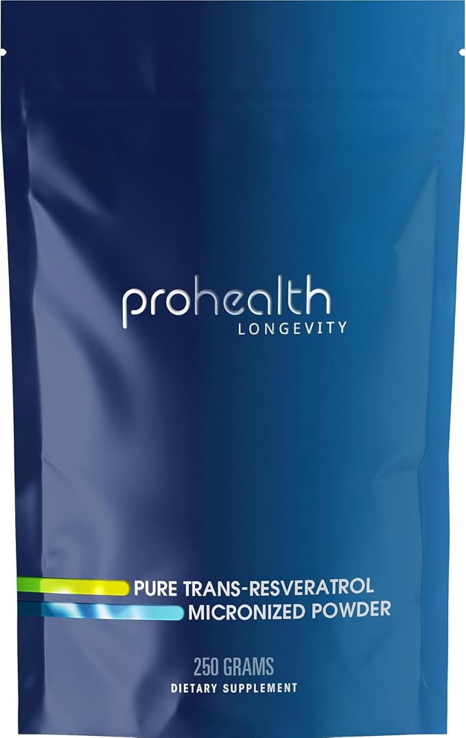 Bulk Trans Resveratrol Powder 250 Grams - Pure Pharmaceutical Grade, 1000 mg per Scoop, Superior Absorption and Bioavailability